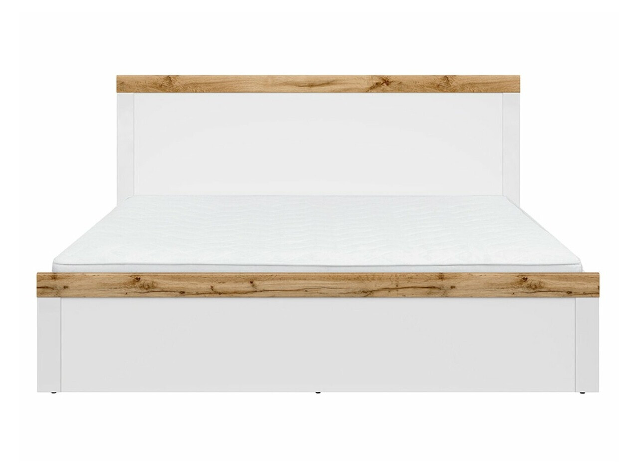 Lit Sonsoru 115 (Blanc + Blanc brillant + Chêne wotan)