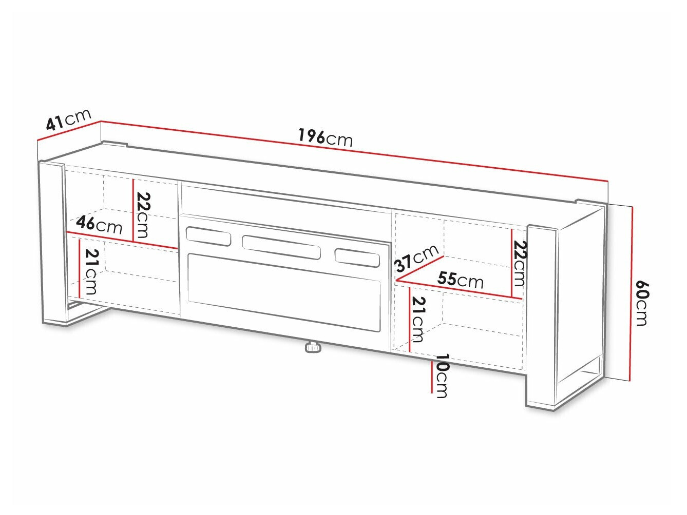 Meuble TV Charlotte 189