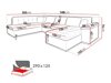 Canapé d'angle Comfivo 180 (Terra 06 + Terra 10)