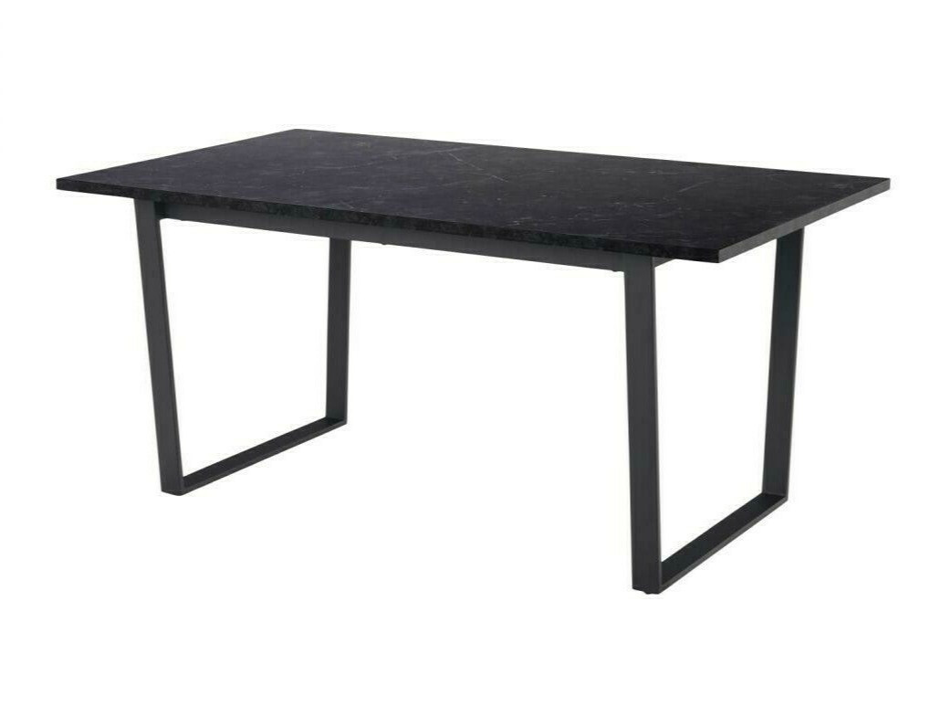 Table Norsica 591 (Marbre noir + Noir)