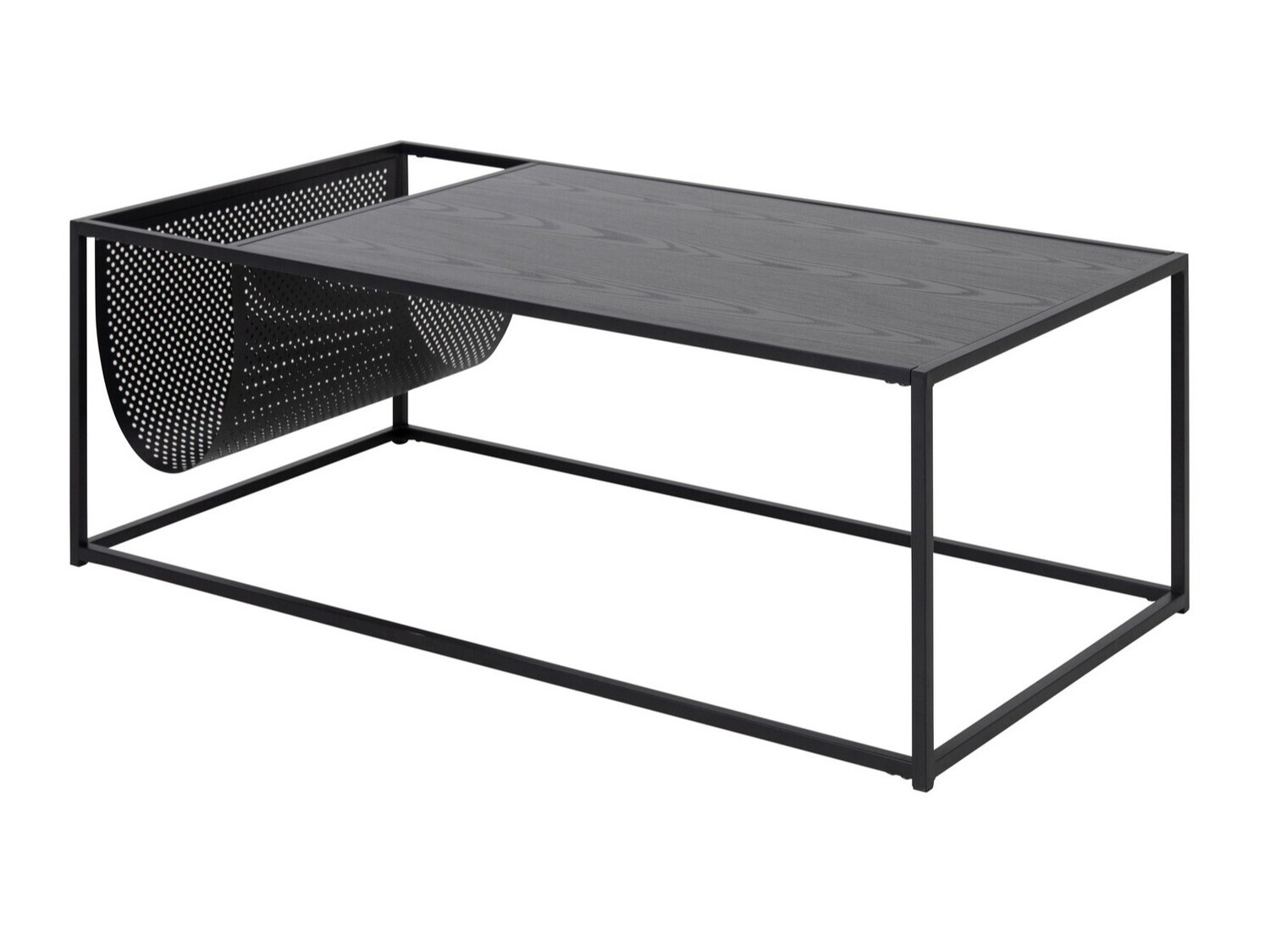Table basse Norsica Sevferi 130 (Cendre noire + Noir)
