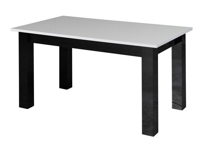 Table basse Murrieta 154 (Blanc brillant + Noir brillant)