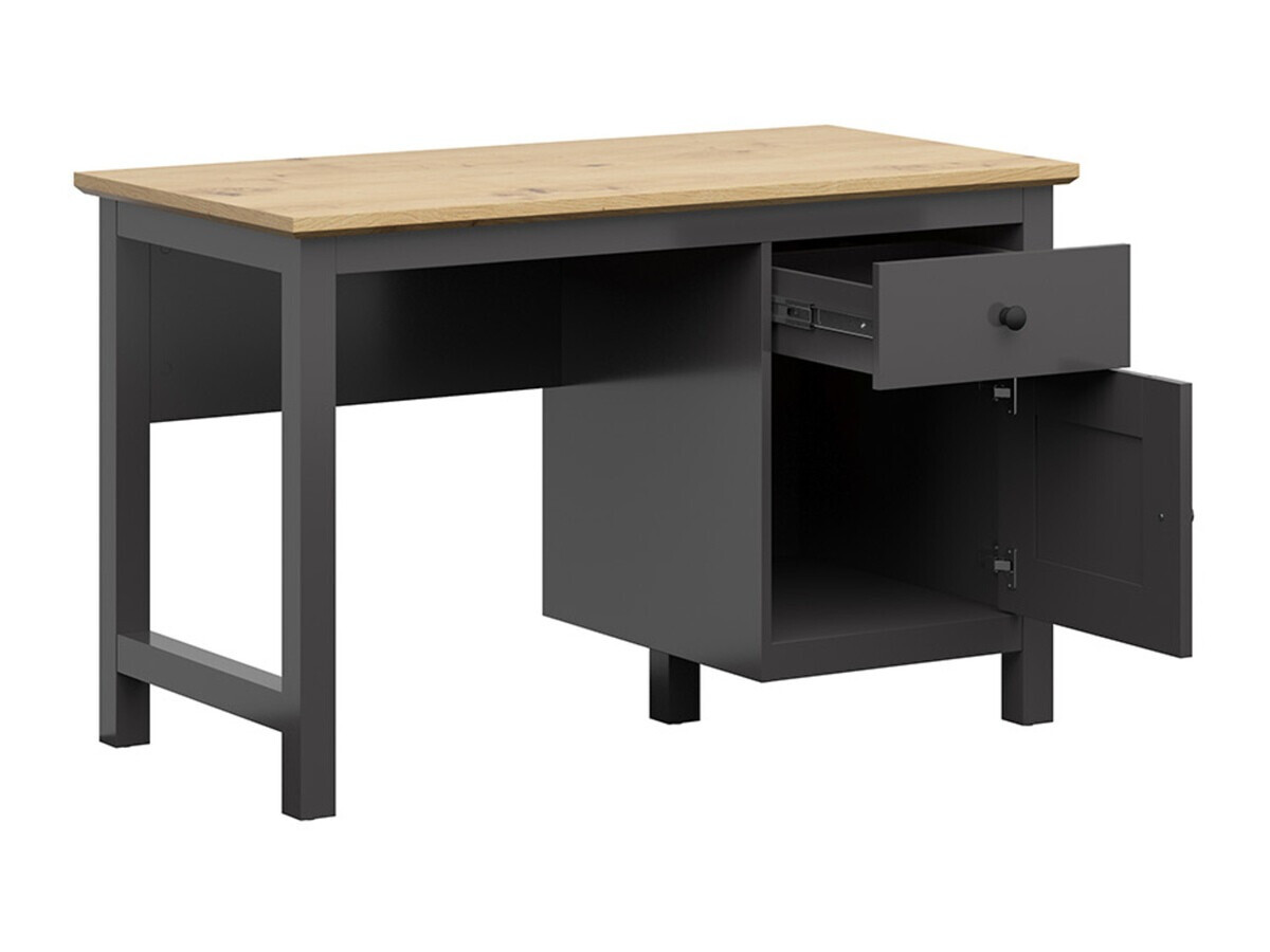 Bureau Sordoro 129 (Graphite + Chêne Artisan)