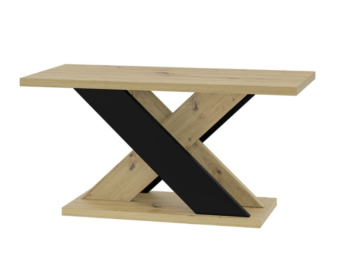 Table basse Goodyear 116 (Chêne Artisan + Noir)