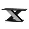 Table basse Goodyear 116 (Noir brillant + Béton)