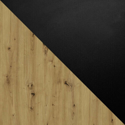 Table Victorville 301 (Noir + Chêne Artisan)