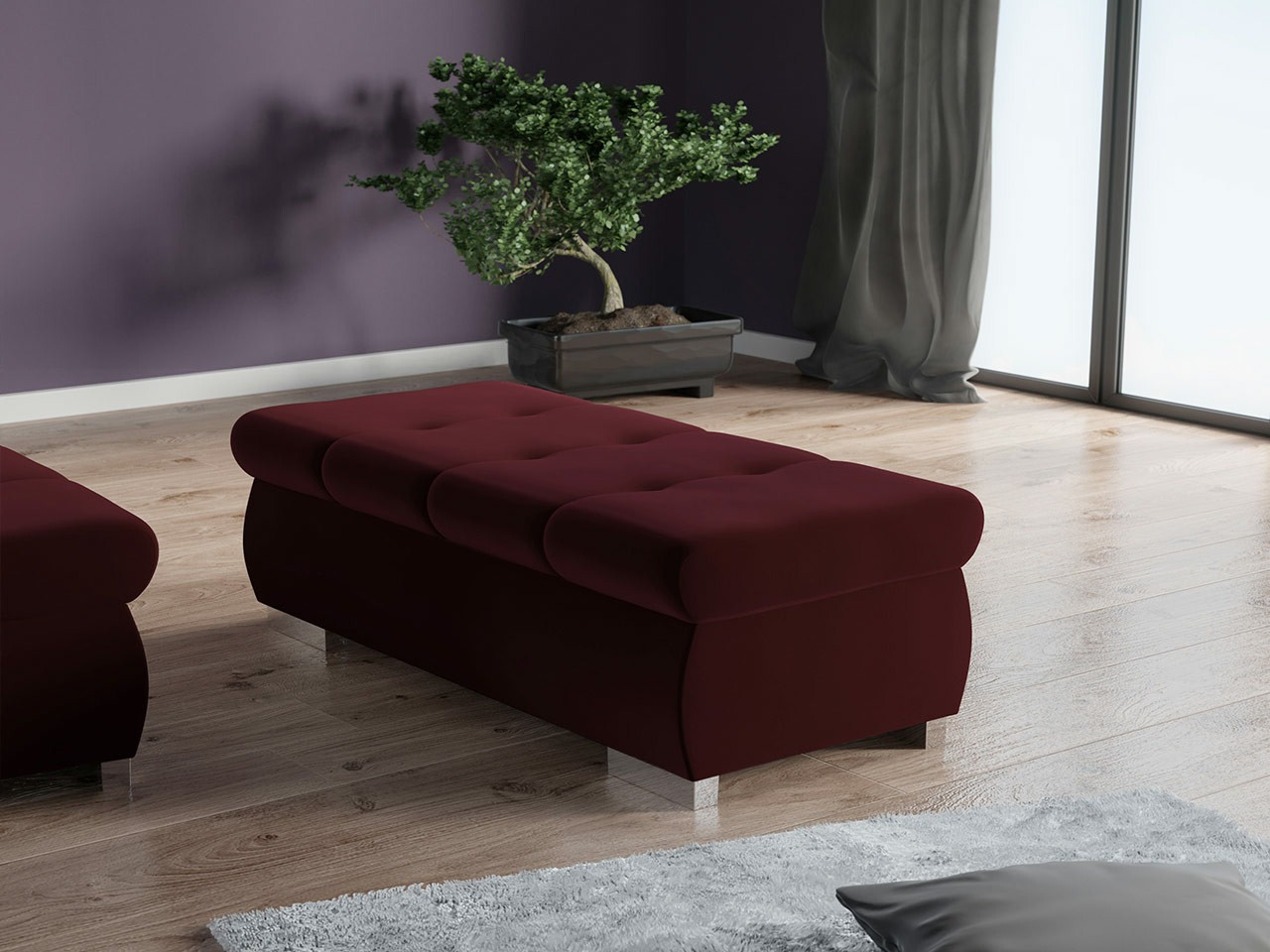 Banc rembourré Comfivo 123 (Venus Velvet 2932)