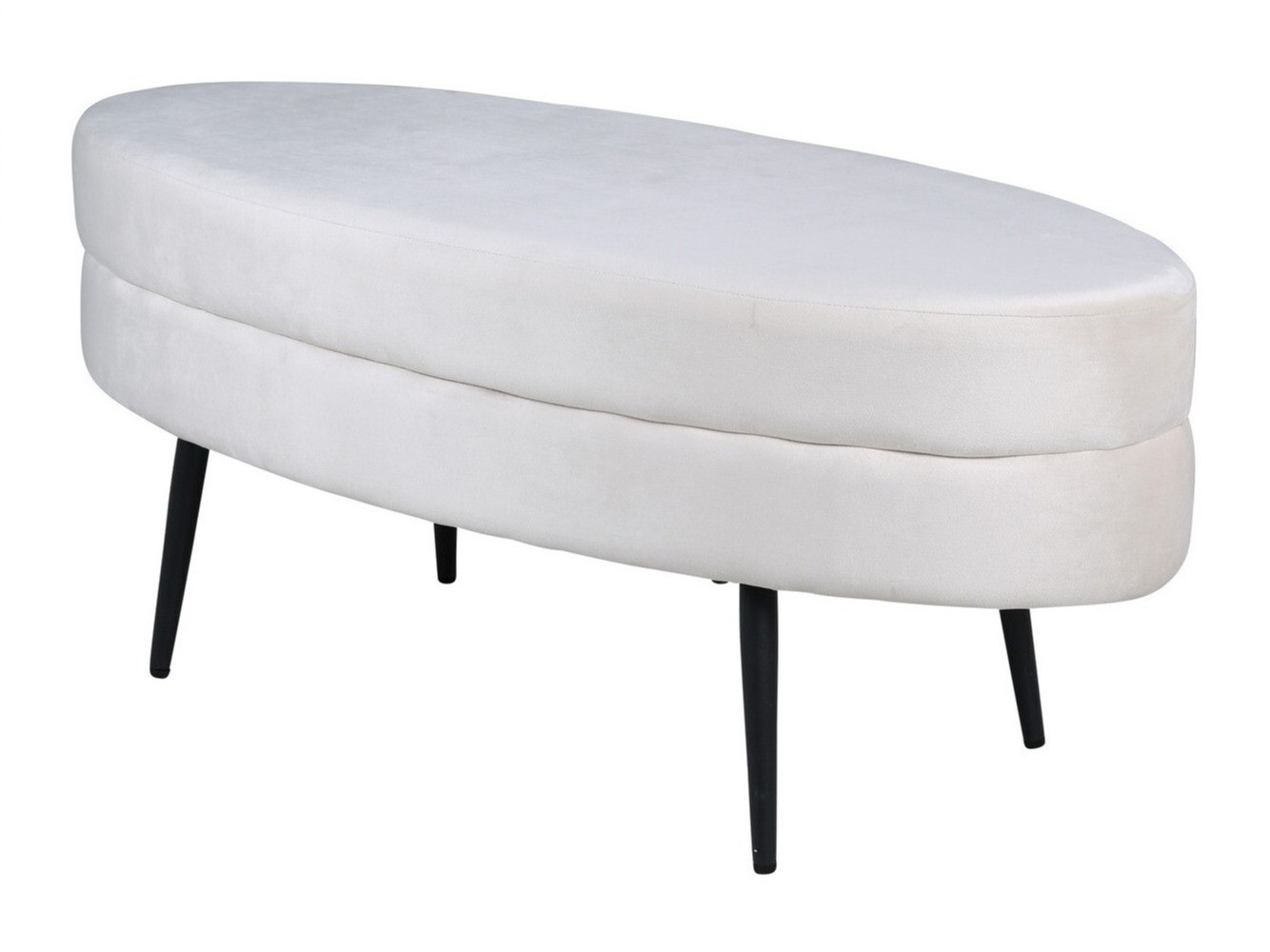Banc rembourré Dallas 2920 (Crème + Noir)