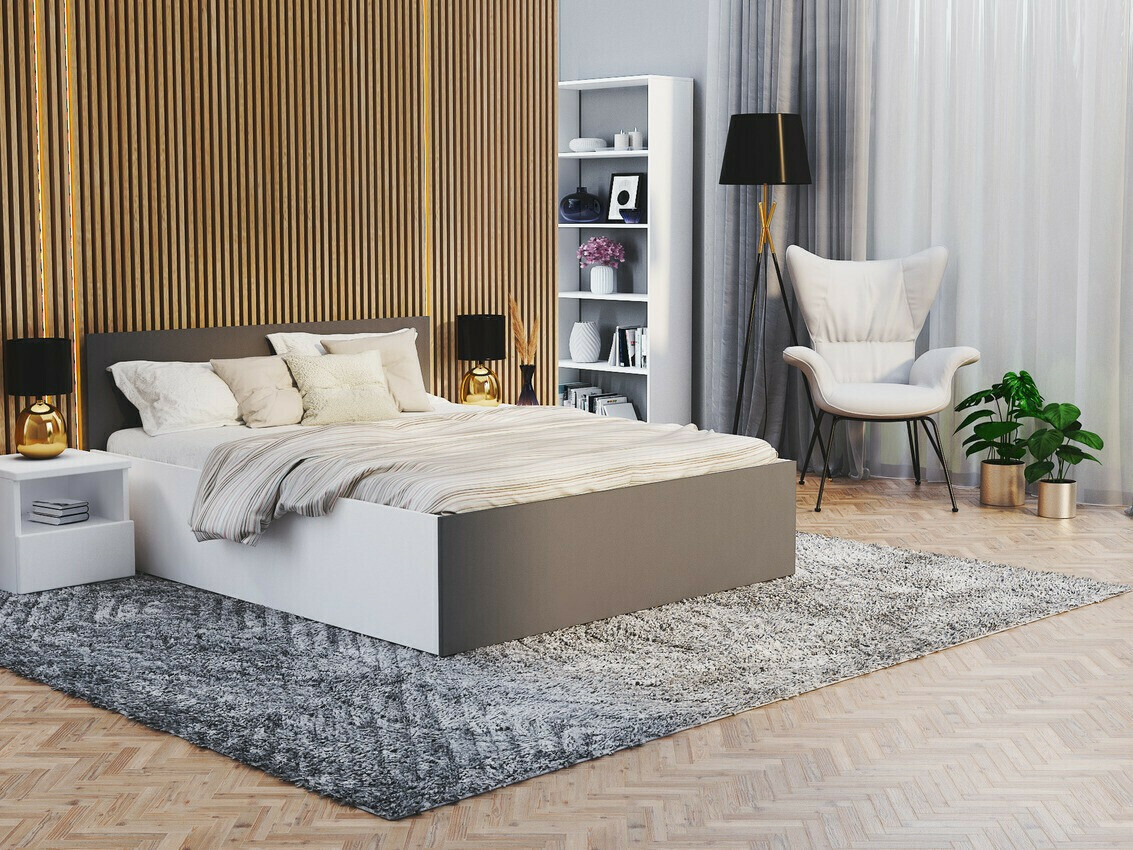 Lit Aurora 145 (Blanc + Gris)
