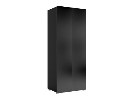 Armoire Tivdalu 125 (Noir + Noir brillant)