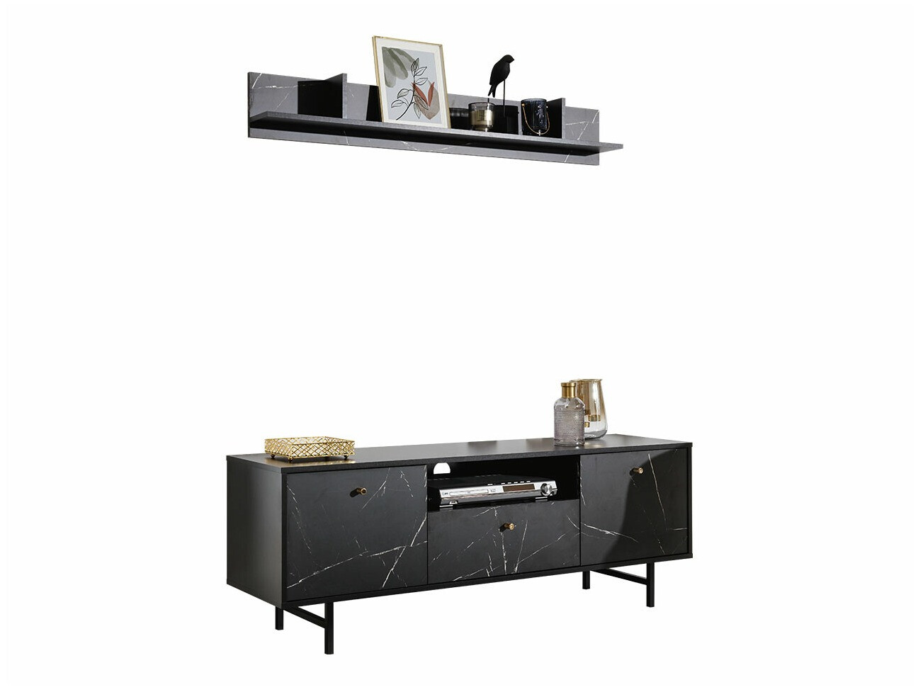 Ensemble de meubles Providence 184 (Marbre noir)