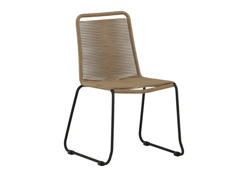 Ensemble table et chaises Dallas 3783 (Brun clair + Noir)