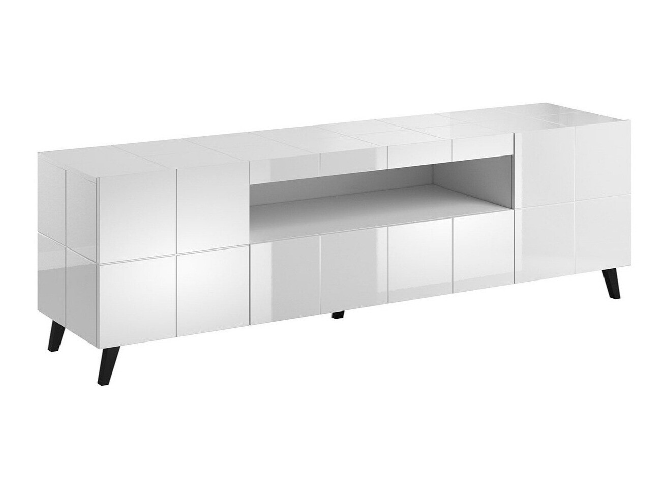 Meuble TV Charlotte 131 (Blanc brillant)