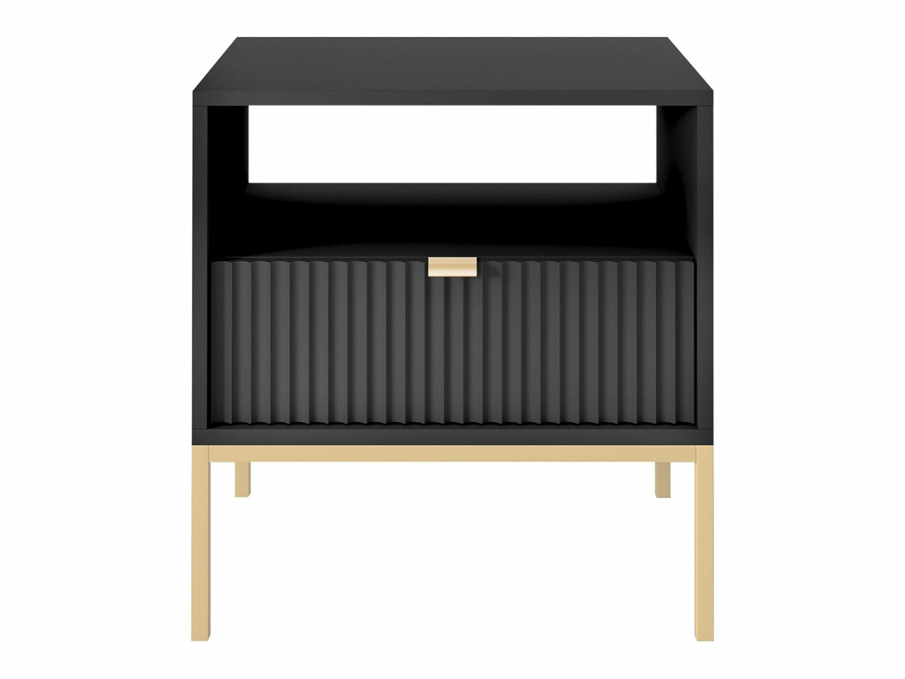 Table de chevet Lima L102 (Noir + Doré)