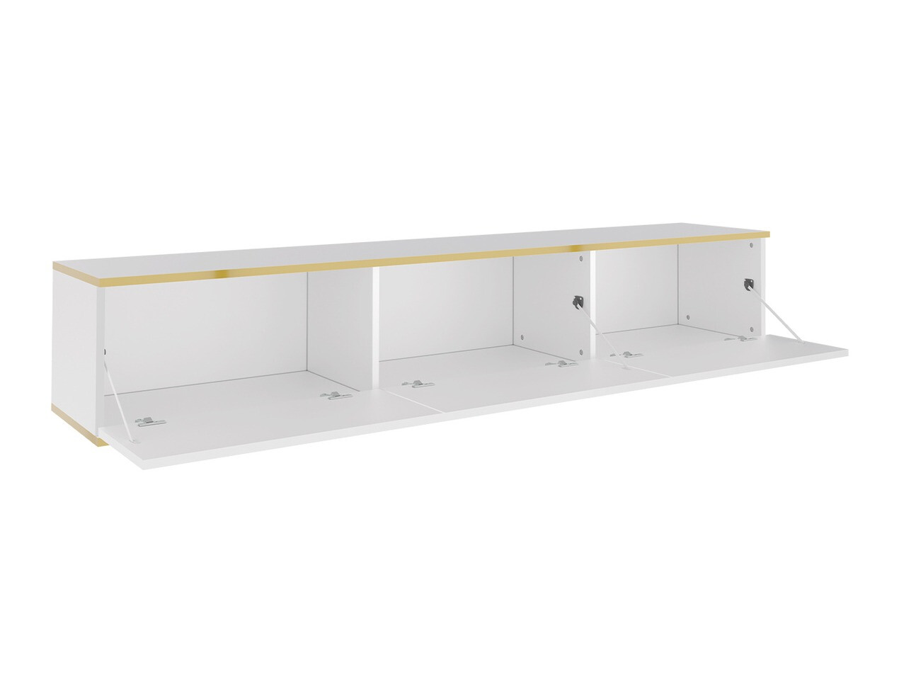 Meuble TV Princal (Blanc + Doré)