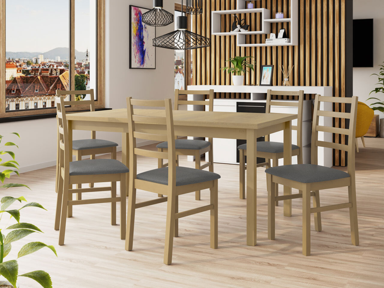 Salle à manger complète Victorville 261 (Kronos 22)