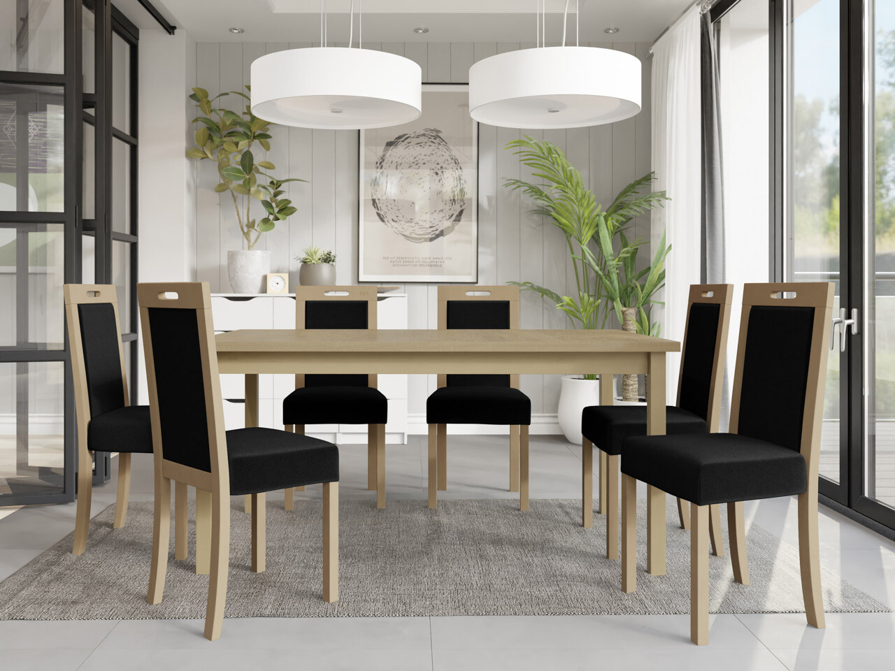 Salle à manger complète Victorville 262 (Kronos 7)