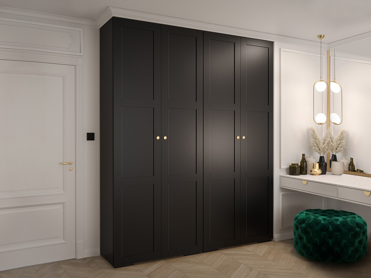 Armoire Hartford 413 (Noir)