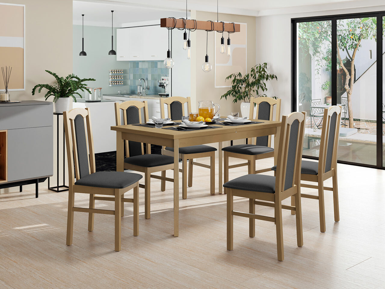 Salle à manger complète Victorville 277 (Kronos 22)