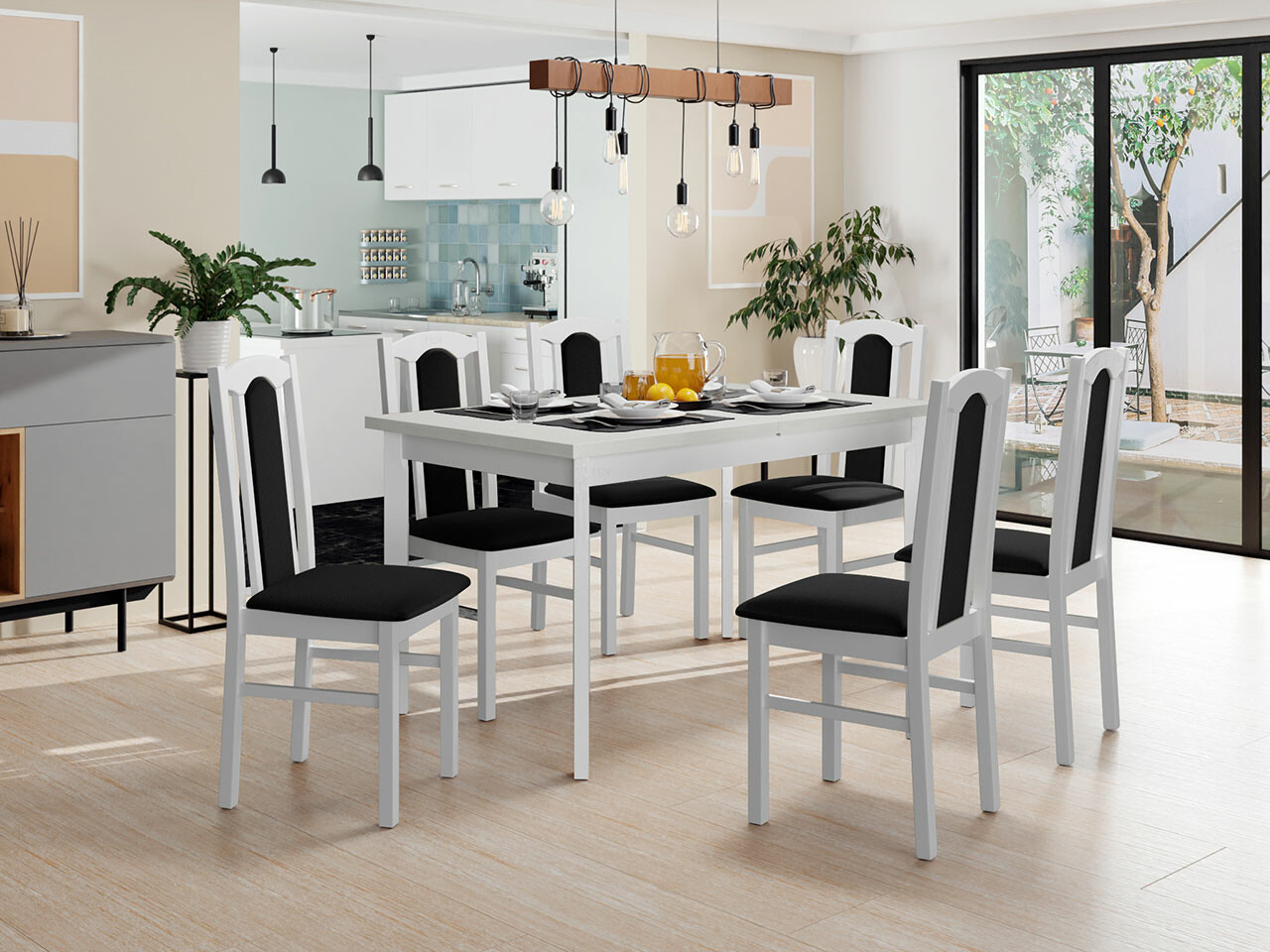 Salle à manger complète Victorville 277 (Kronos 7)