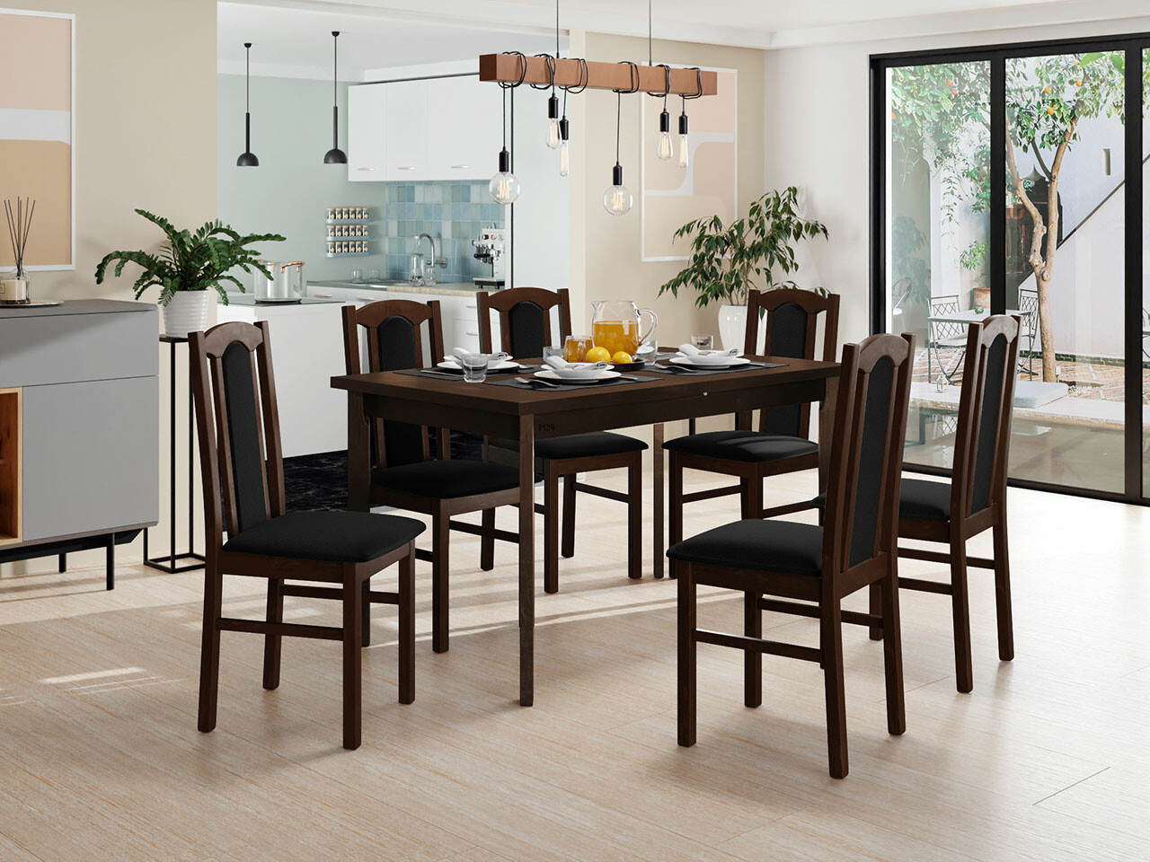 Salle à manger complète Victorville 277 (Kronos 7)