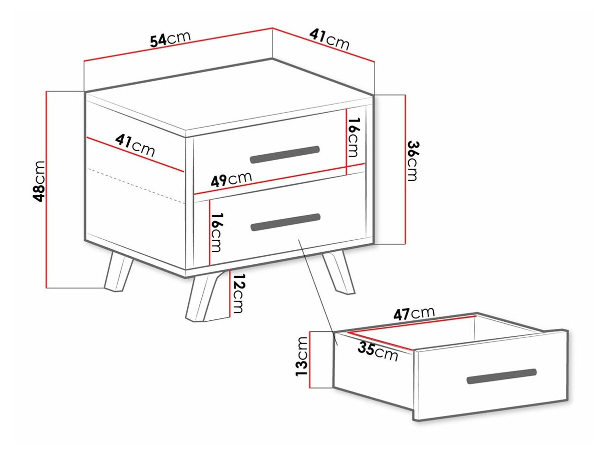 Table de chevet Rosa (Vert + Doré)