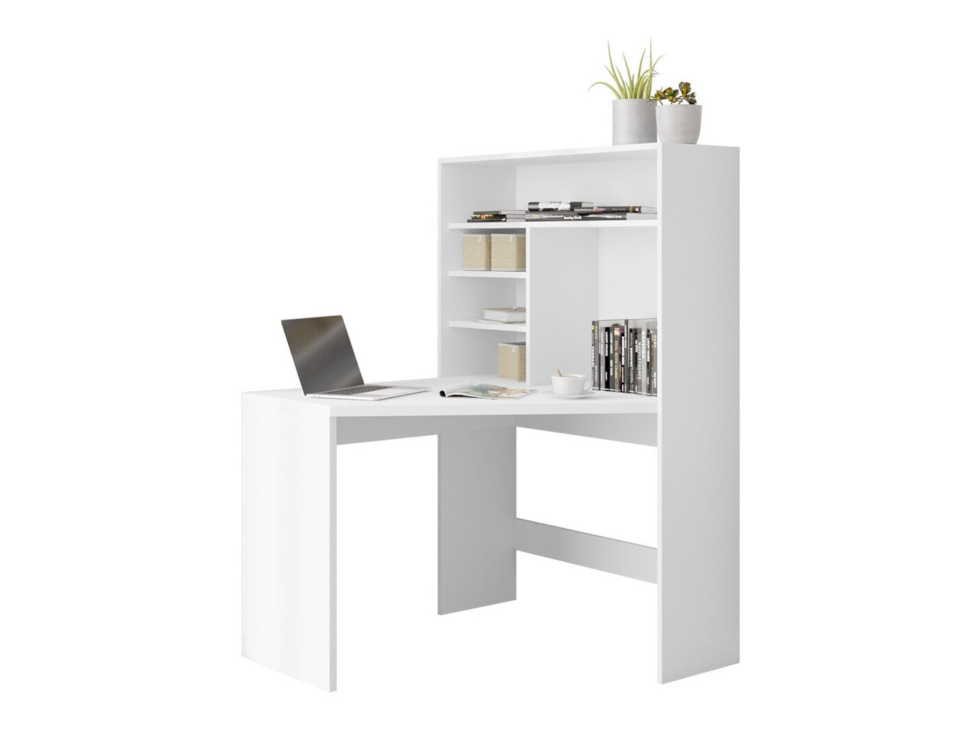 Bureau d'angle Claral (Blanc)