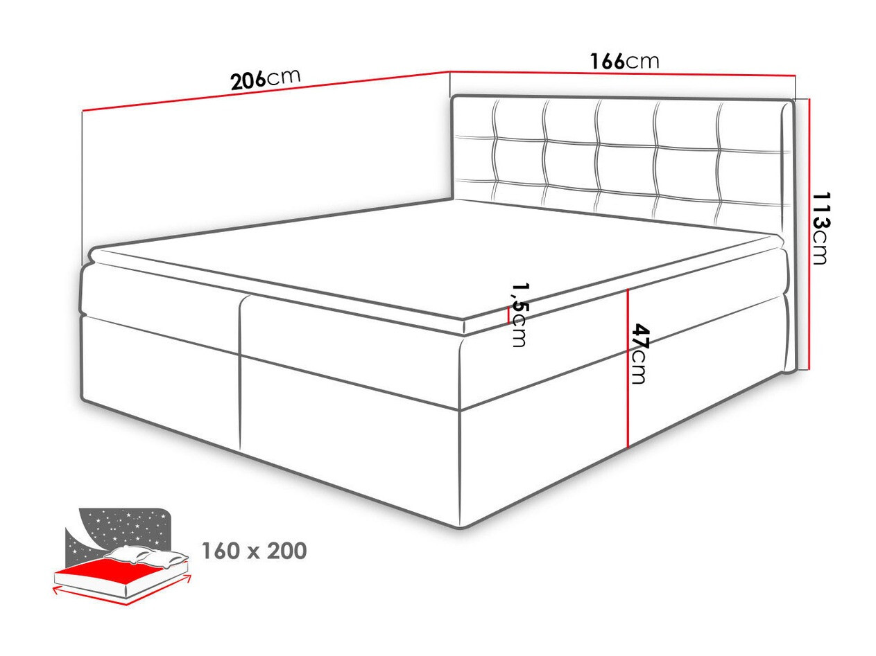 Lit boxspring Comfivo Gaudens (Kronos 29)