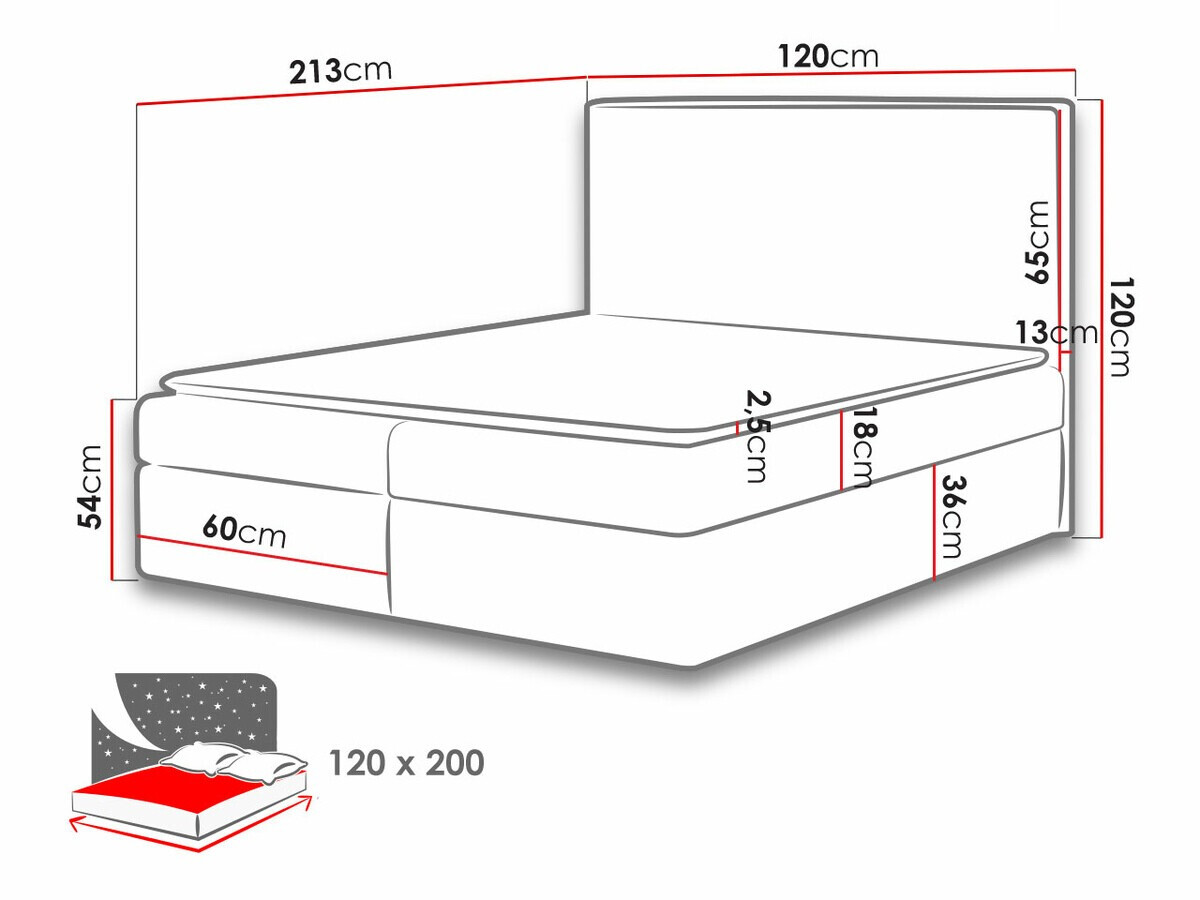Lit boxspring Butyrum (Muna 14)