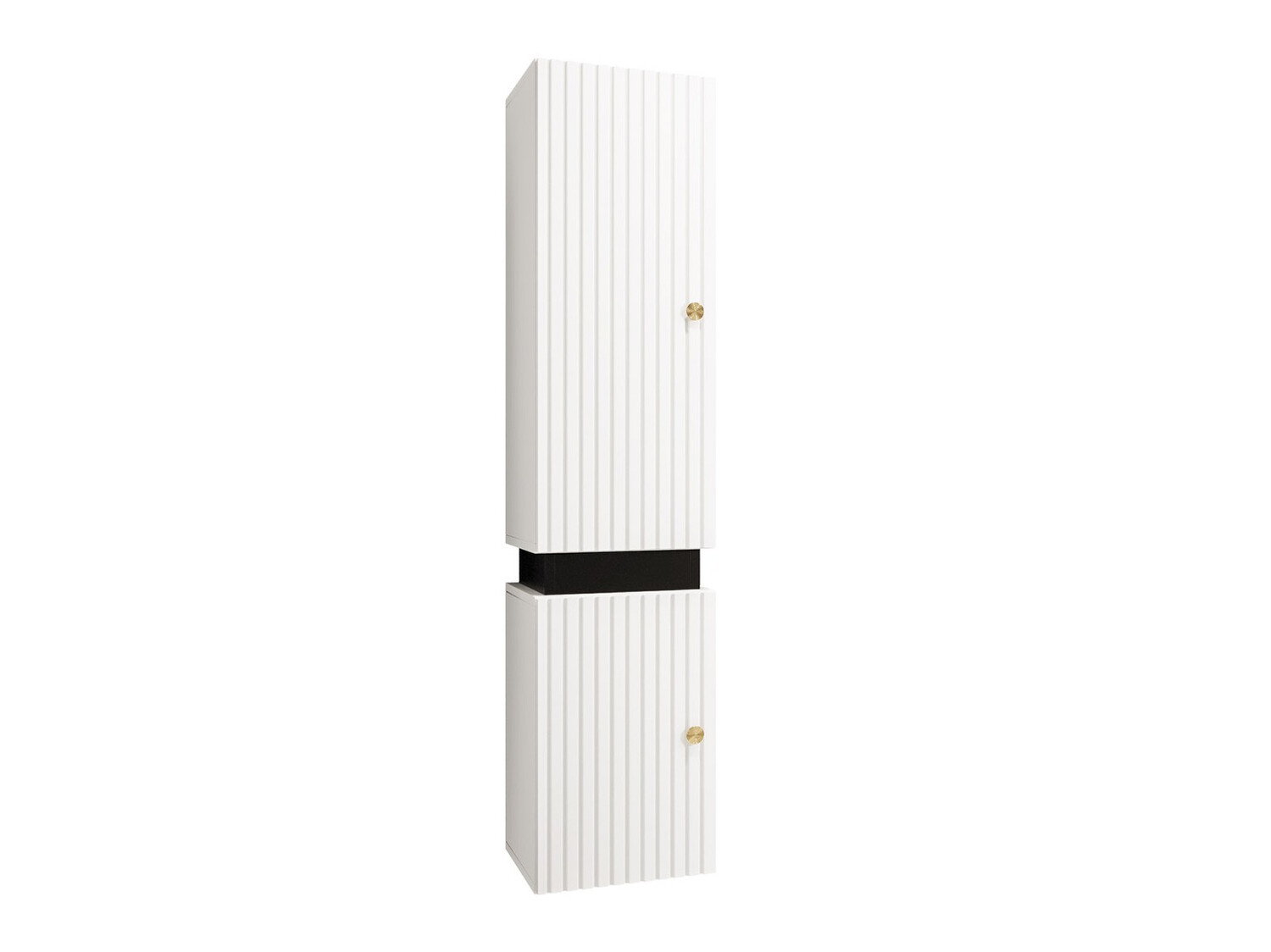 Armoire de toilette murale Hartford K100 (Blanc + Noir)