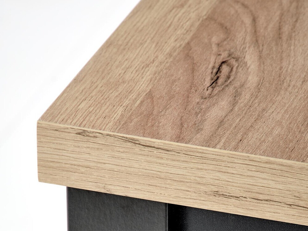 Table Houston 1562 (Noir + Craft chêne)