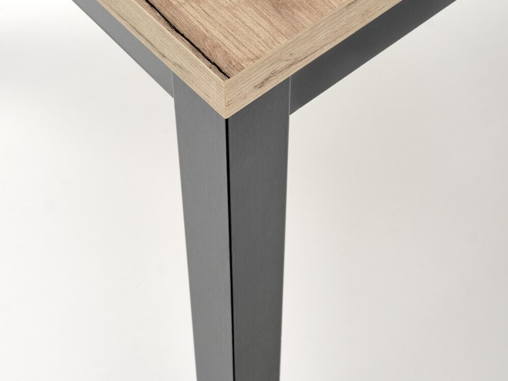 Table Houston 1562 (Noir + Craft chêne)