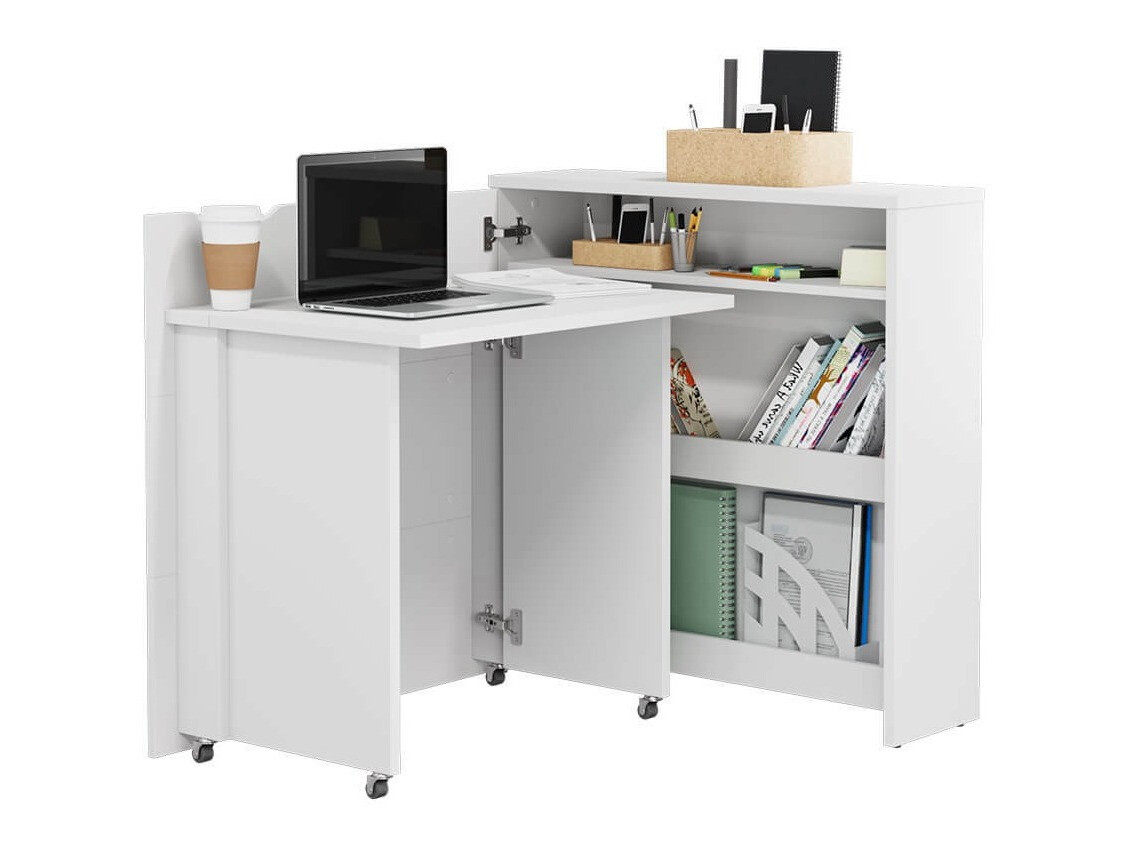 Bureau d'angle Concept Lenart II (Blanc)