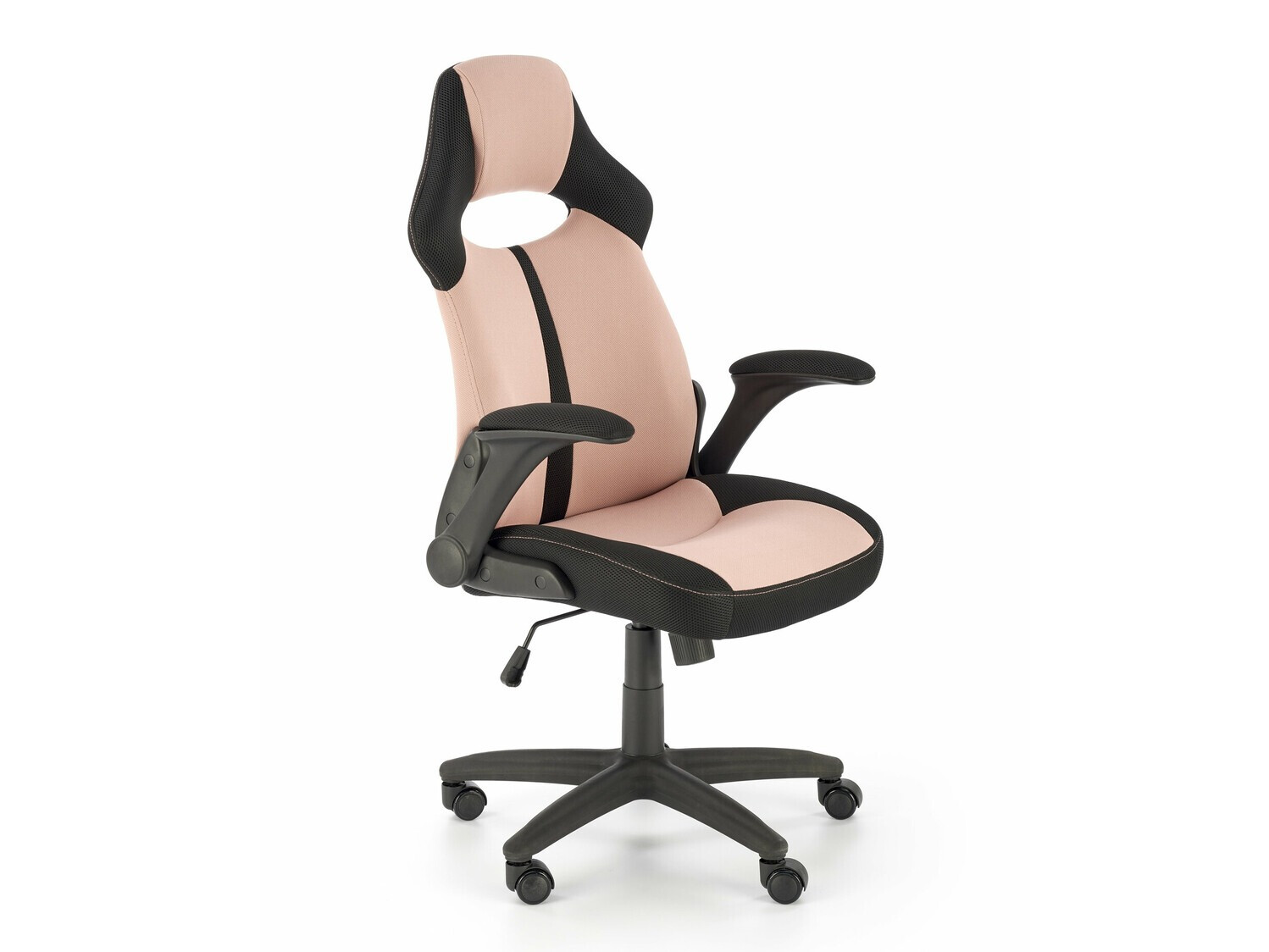 Chaise de bureau Houston 1373 (Rose clair + Noir)
