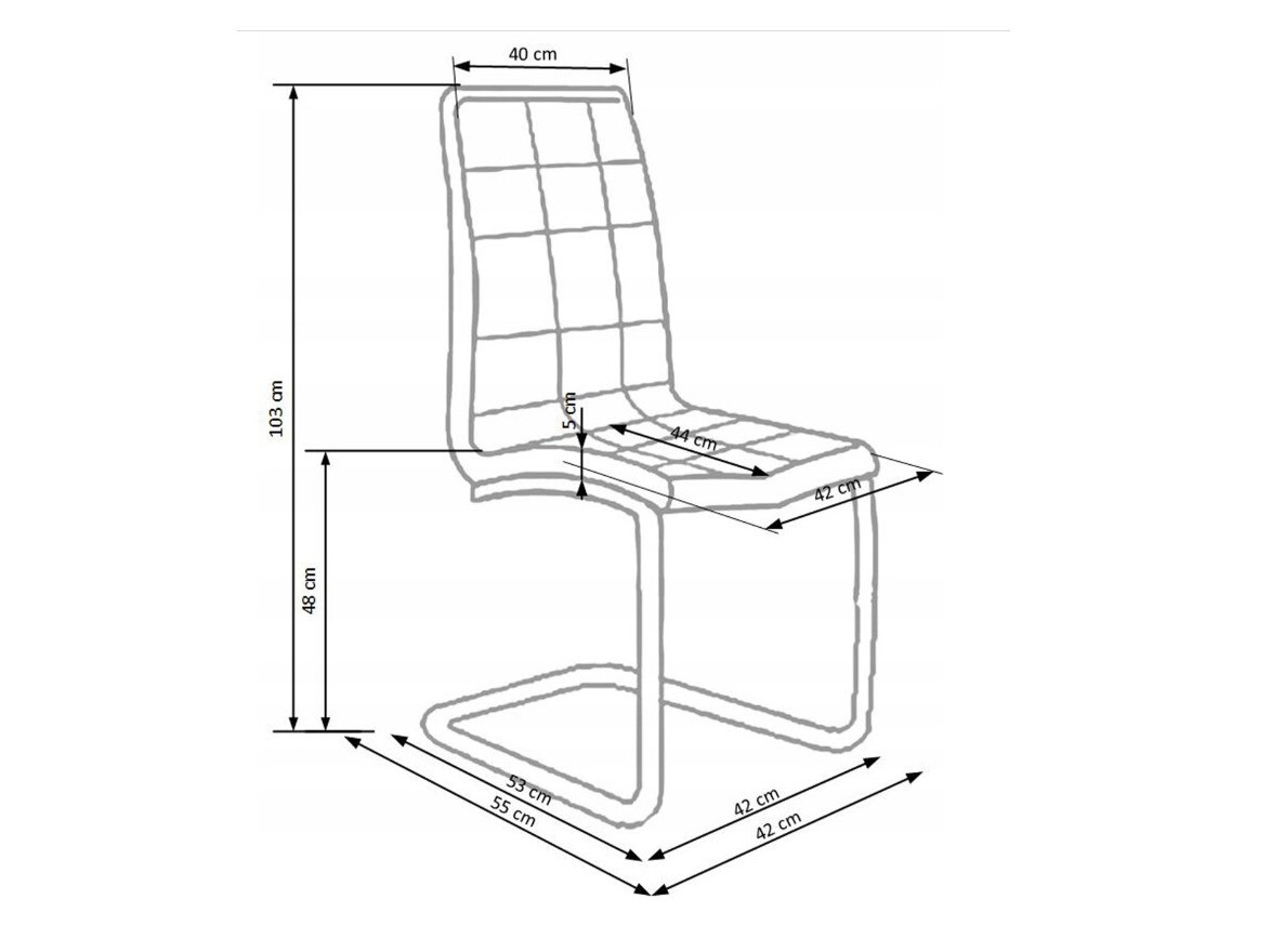 Chaise Houston 142 (Blanc)