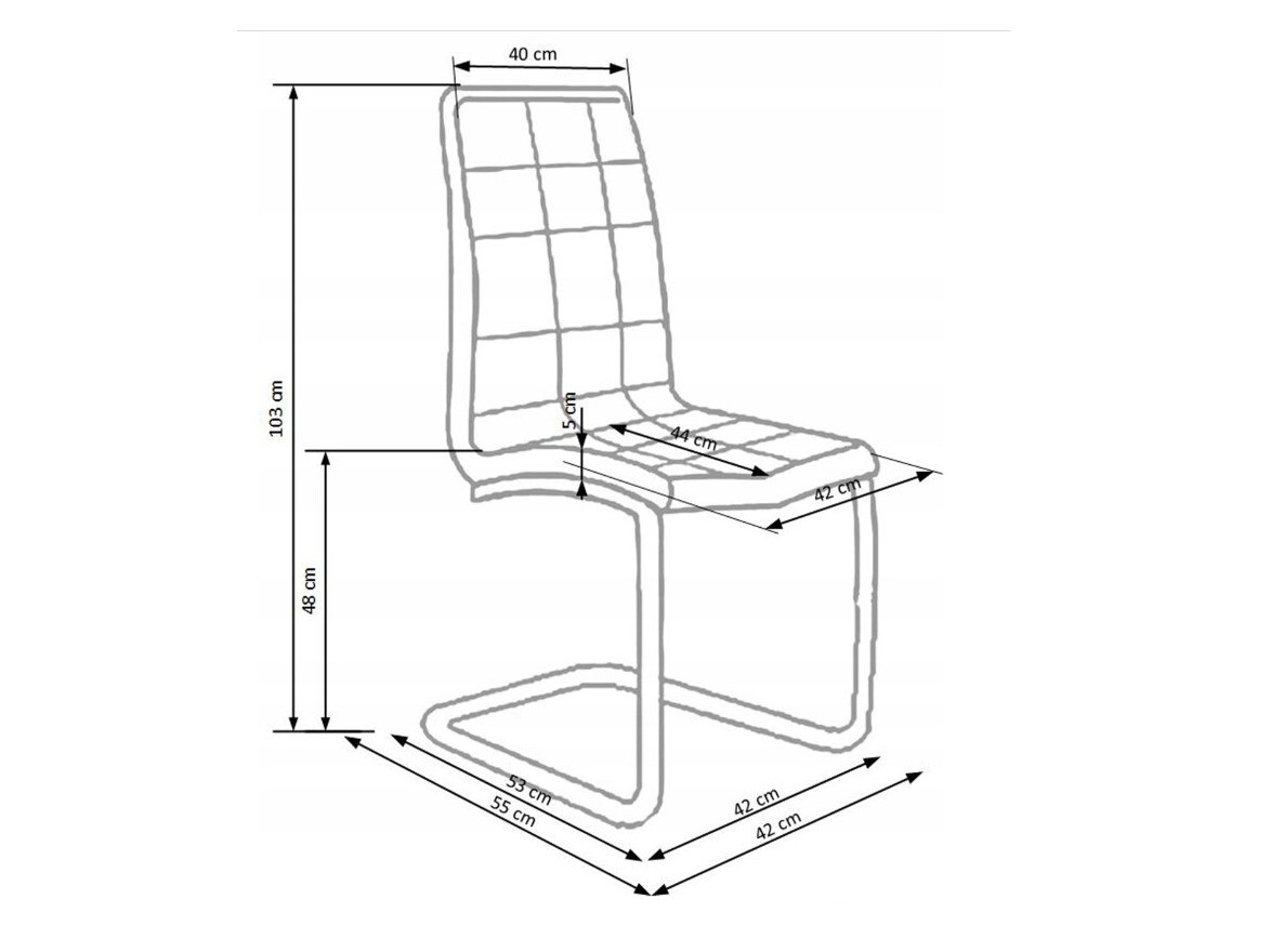 Chaise Houston 142 (Noir)