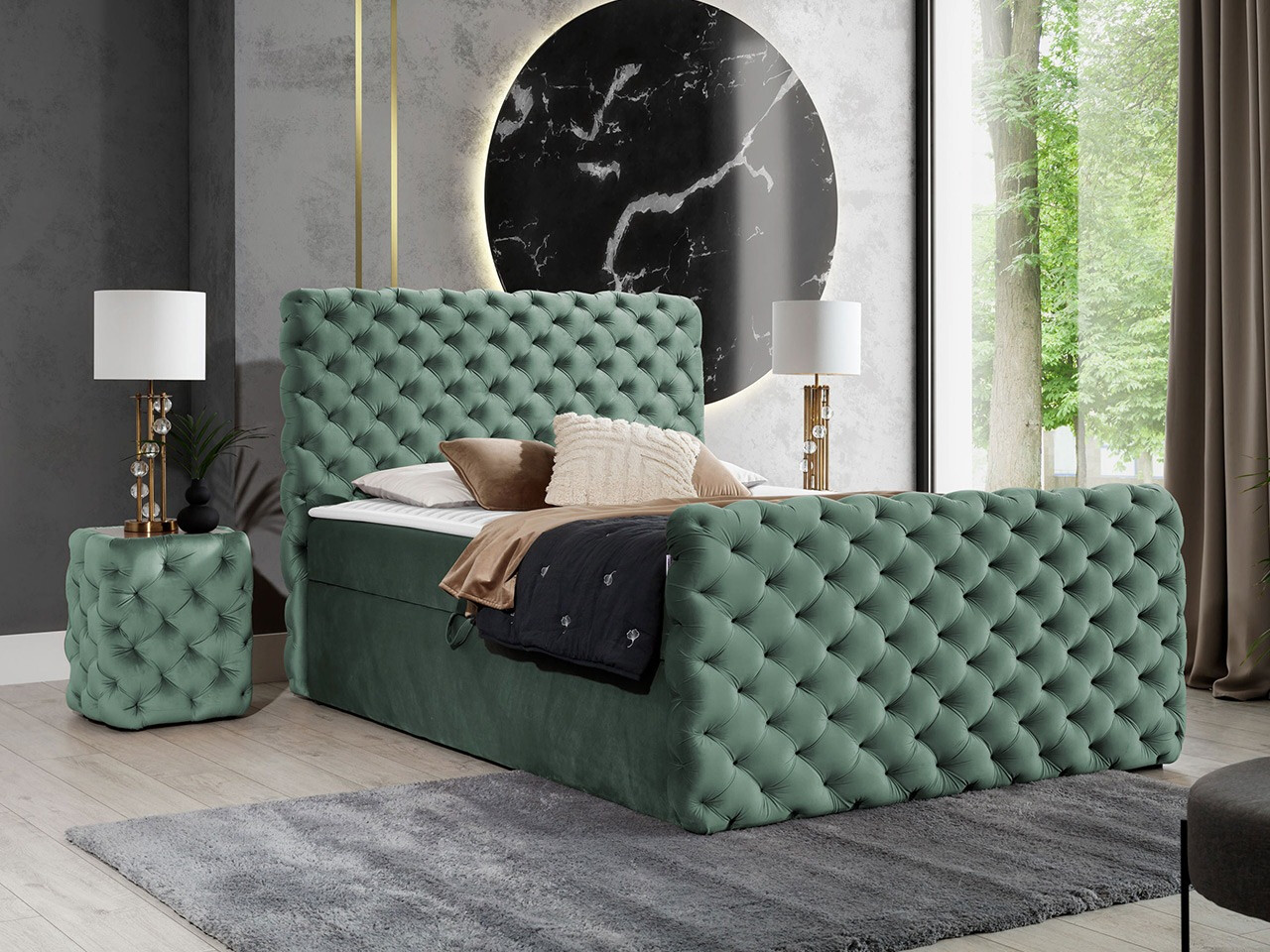 Lit boxspring Lac I (Velluto 13)