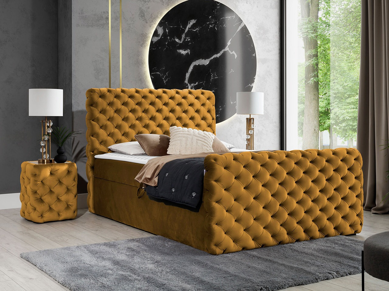 Lit boxspring Lac I (Velluto 8)
