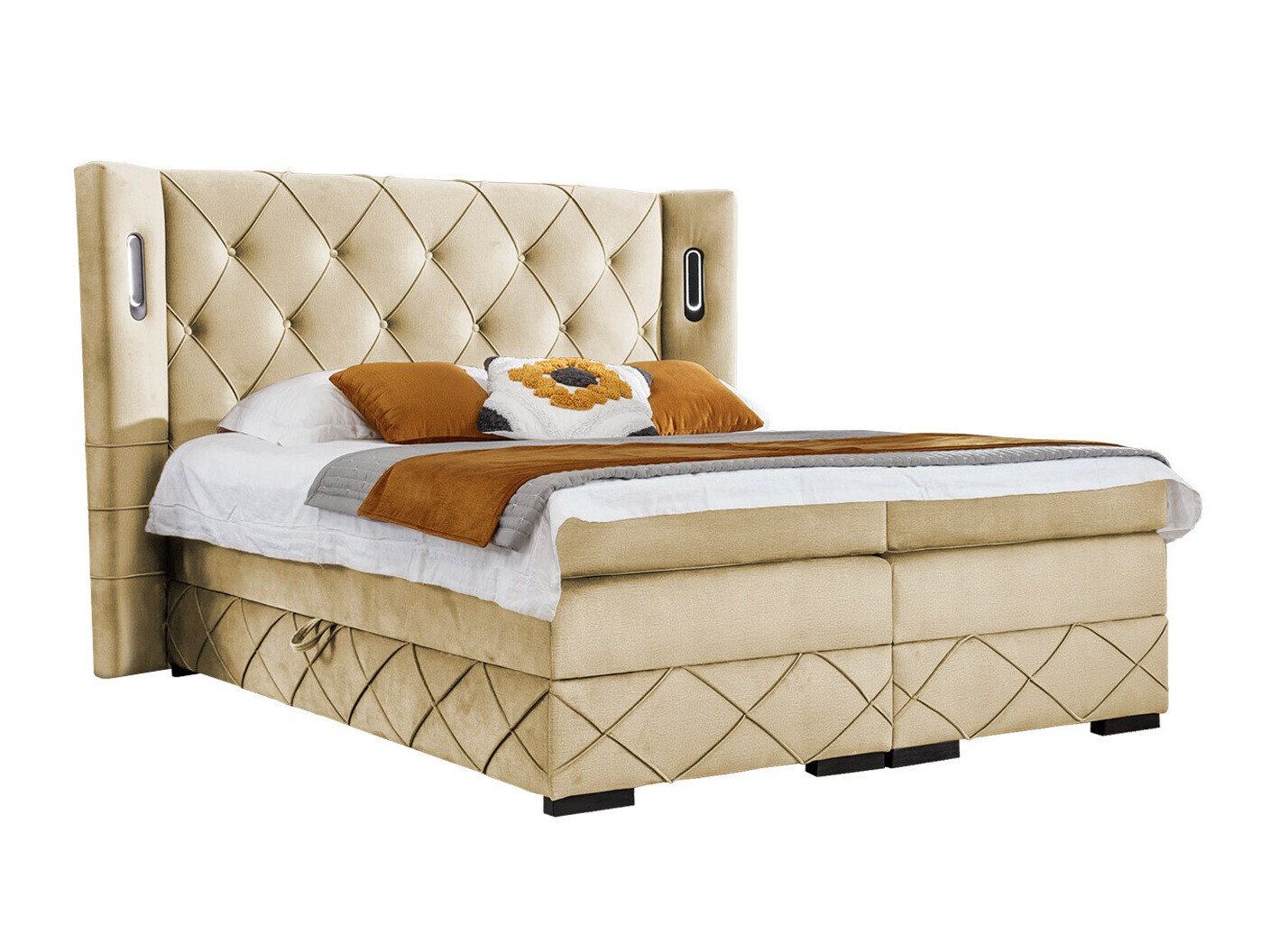 Lit boxspring Baltimore 187 (Kameleon 04)