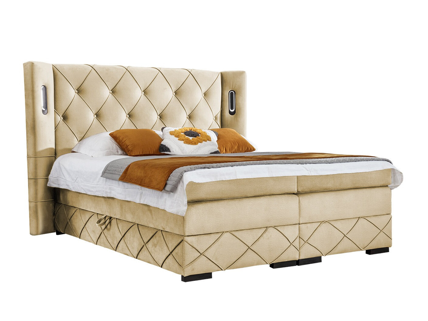 Lit boxspring Baltimore 187 (Kameleon 04)
