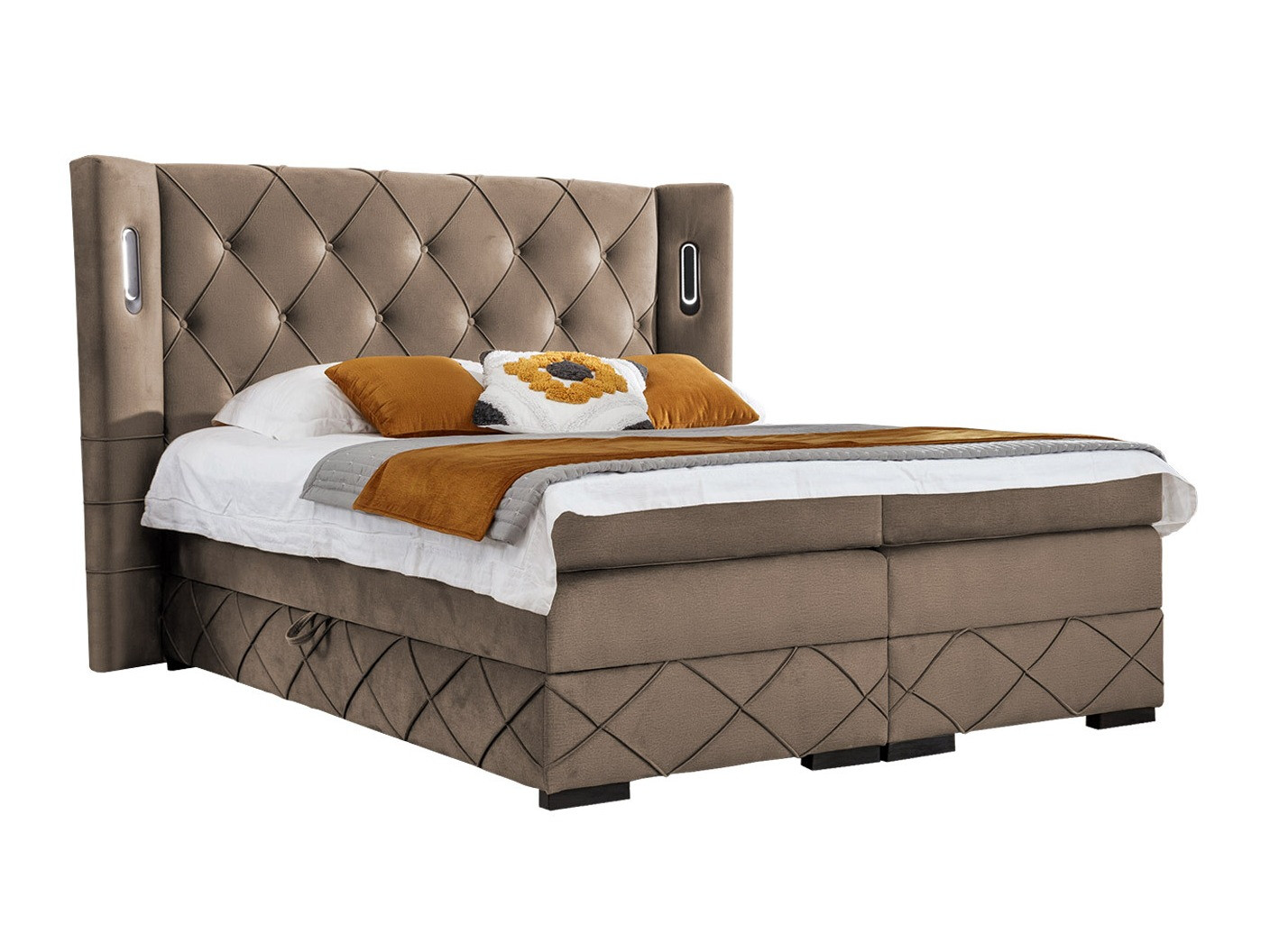 Lit boxspring Baltimore 187 (Kameleon 09)