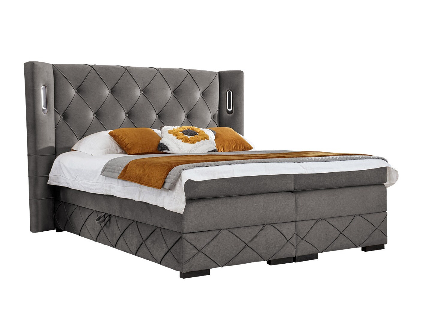 Lit boxspring Baltimore 187 (Kameleon 92)