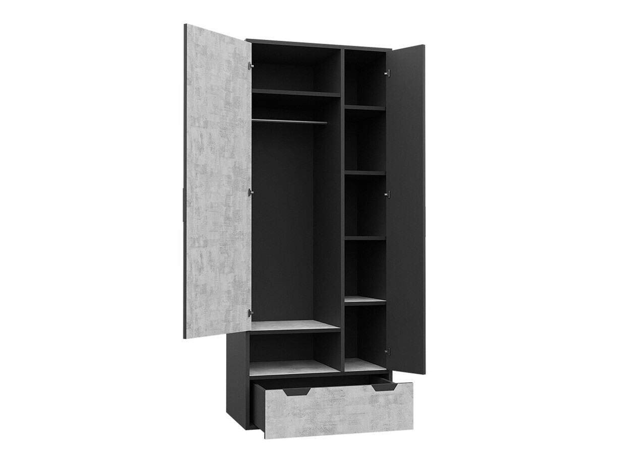 Armoire Tenmele 101 (Gris + Graphite)