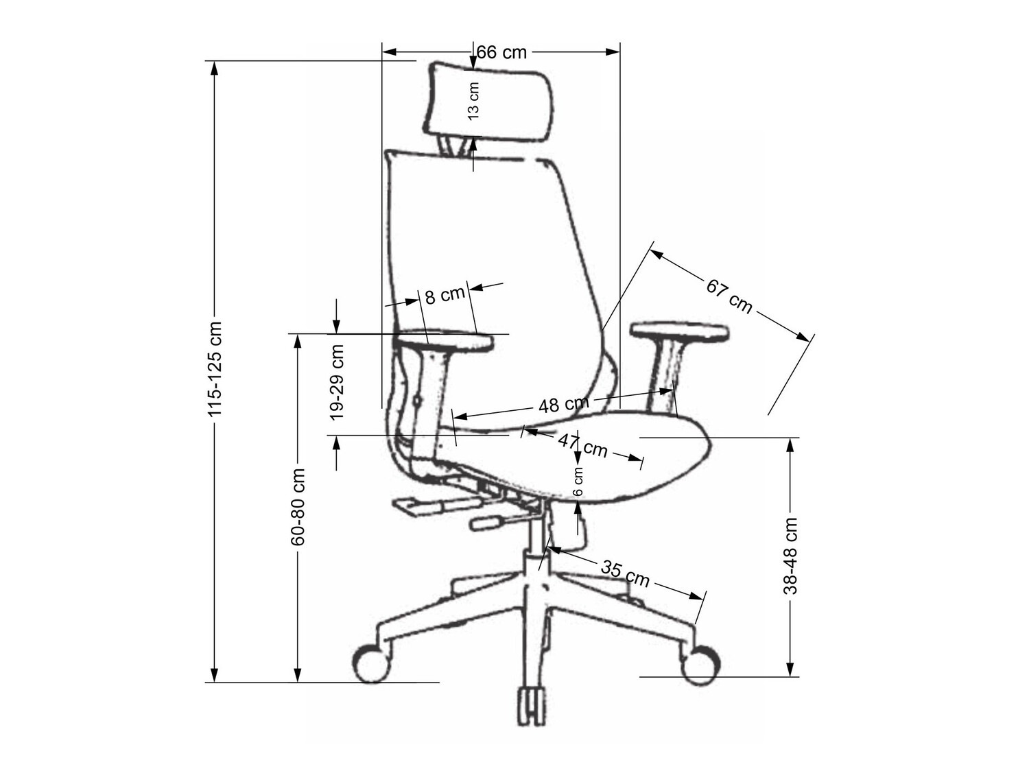 Chaise de bureau Houston 1417