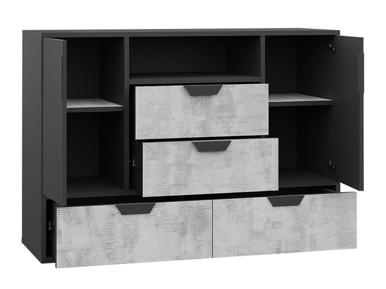 Commode Tenmele 106 (Gris + Graphite)