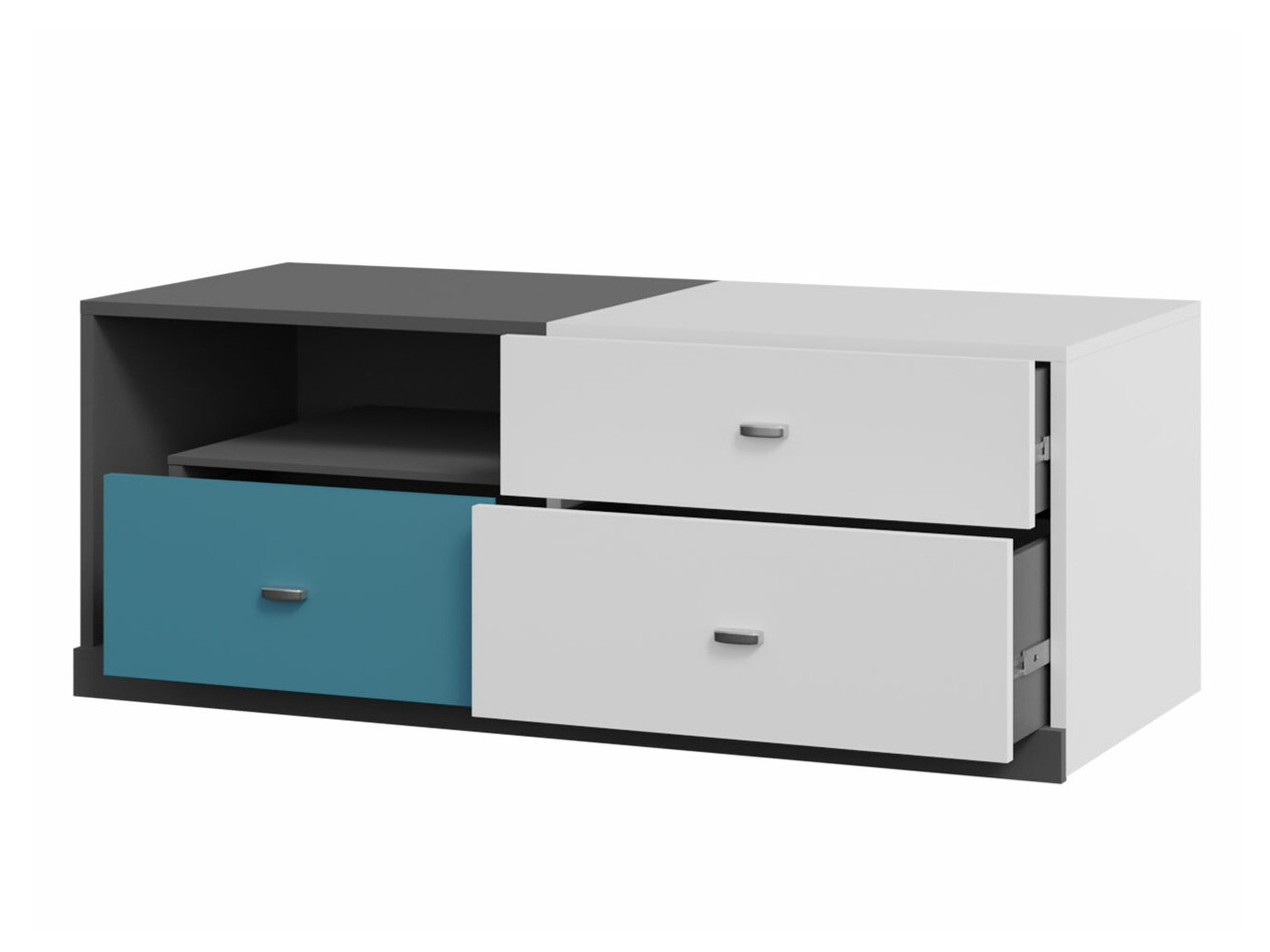 Meuble TV Omaha F119 (Graphite + Blanc)