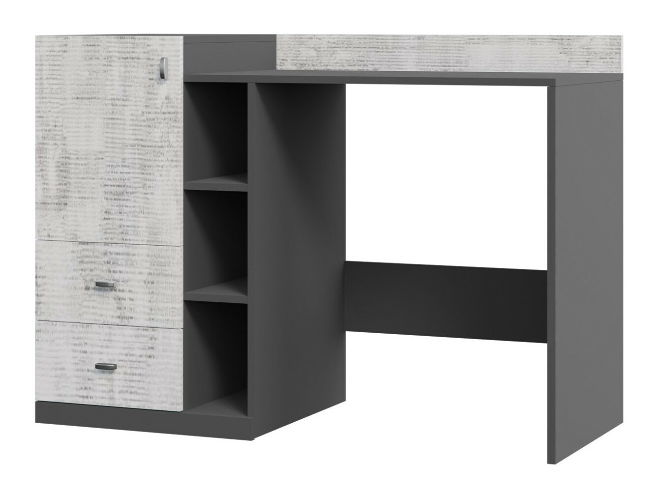 Bureau Omaha F120 (Graphite + Gris)