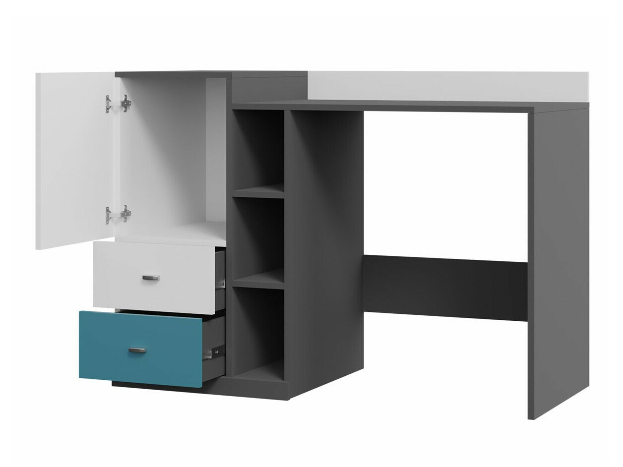 Bureau Omaha F120 (Graphite + Gris)