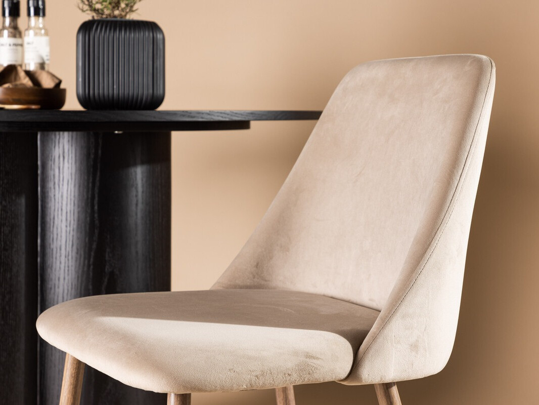 Chaise Dallas 3886 (Beige + Noix)