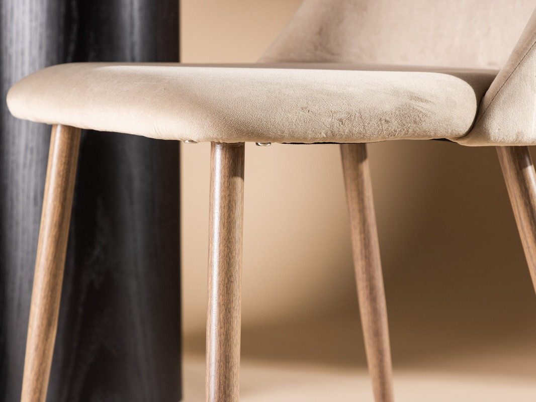 Chaise Dallas 3886 (Beige + Noix)